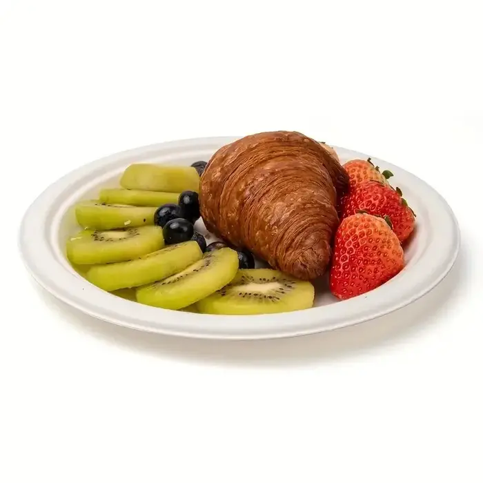 Assiettes jetables blanches