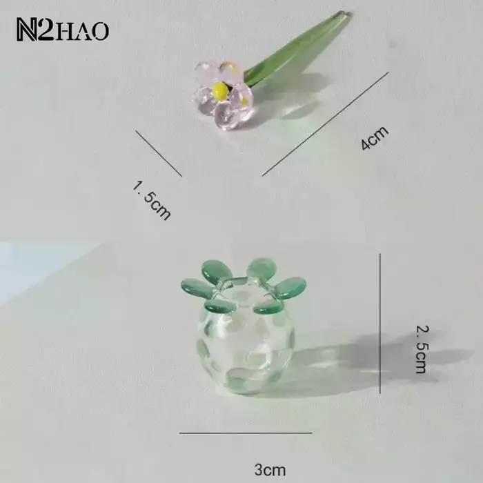 Centre de table en verre moderne