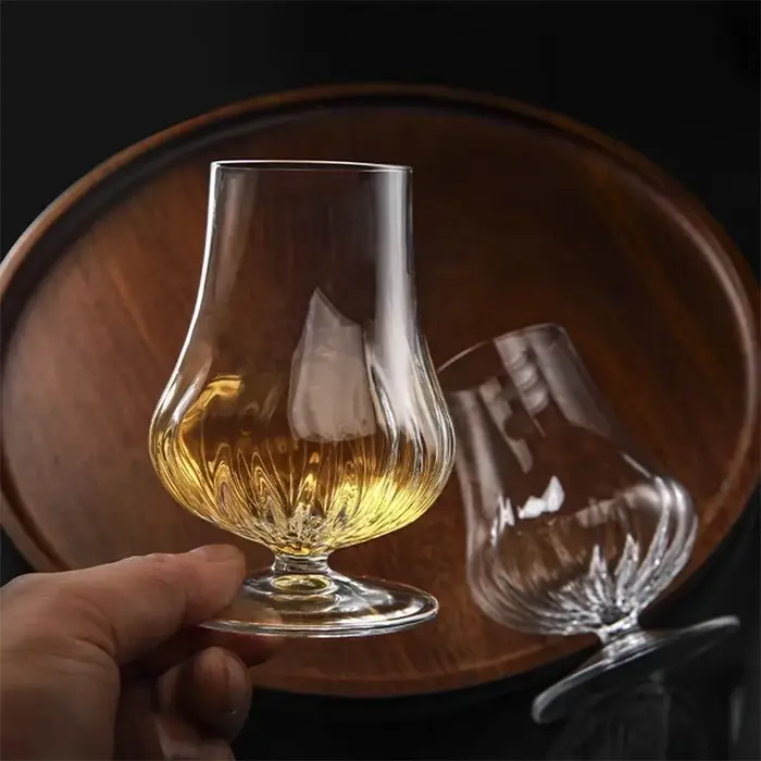 Italie marque Bormioli cristal whisky Copita nez verre flamme motif Cognac Brandy renifleur malt