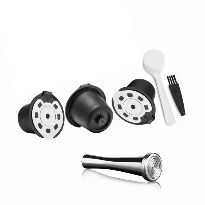 RECAFIMIL Capsule de café rechargeable pour Nespresso, capsule de café réutilisable en acier inoxydable, version Crema, pour machine Nescafe