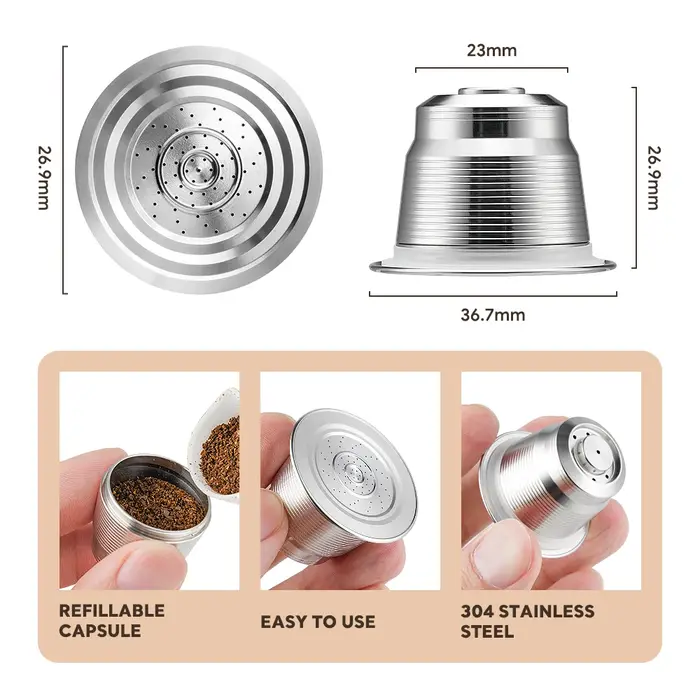 ICafilas – Capsule de café rechargeable pour machine à café Nespresso