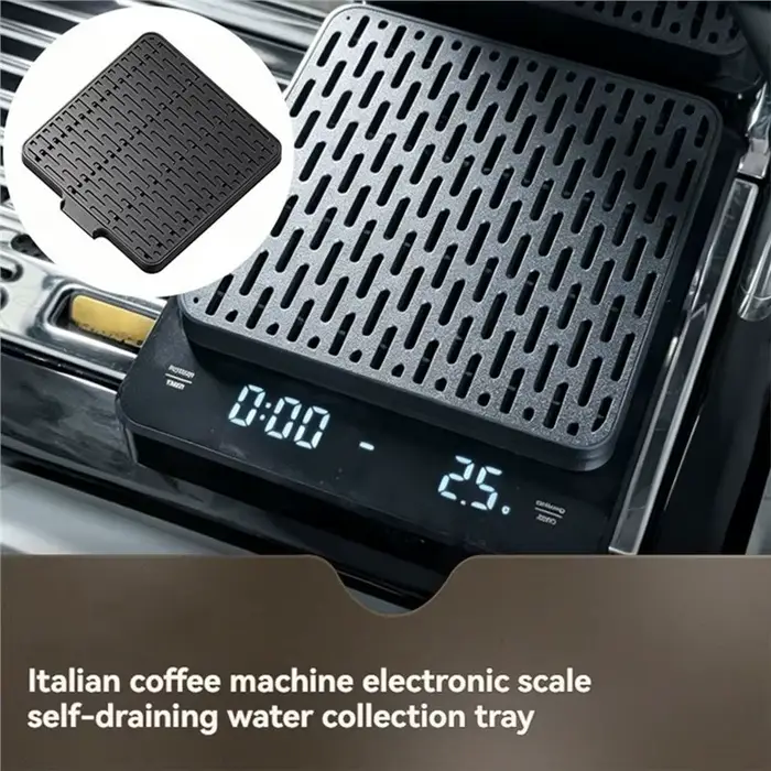 Plateau de récupération A69edrip pour machine à expresso avec fonction d'auto-vidange – Outil de mesure de café de style italien pour la cuisine domestique