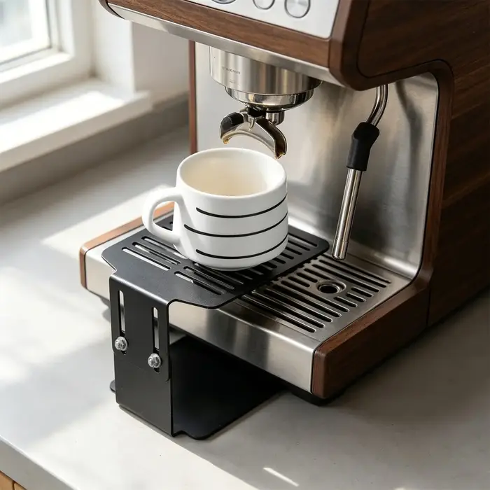 Balance électronique à café avec support de tasse d'extraction pour machine à expresso réglable en hauteur