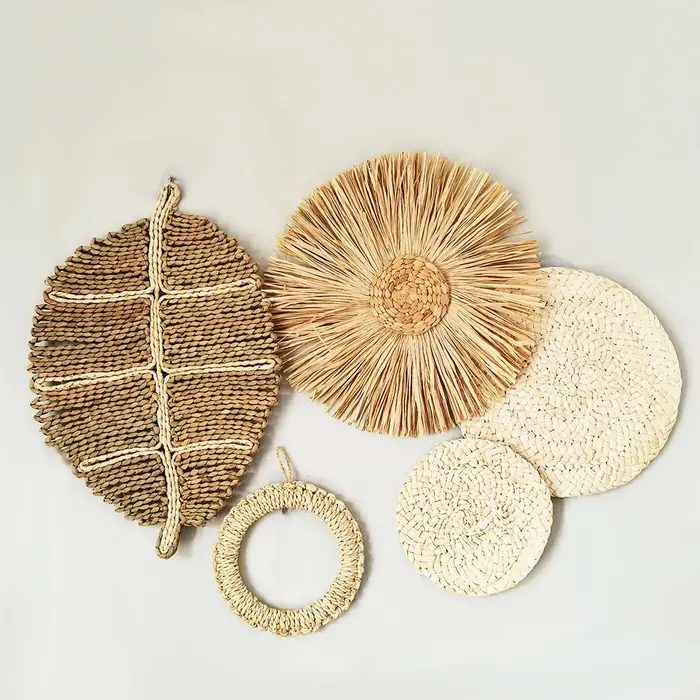 Assiette tissée d'algues de mer