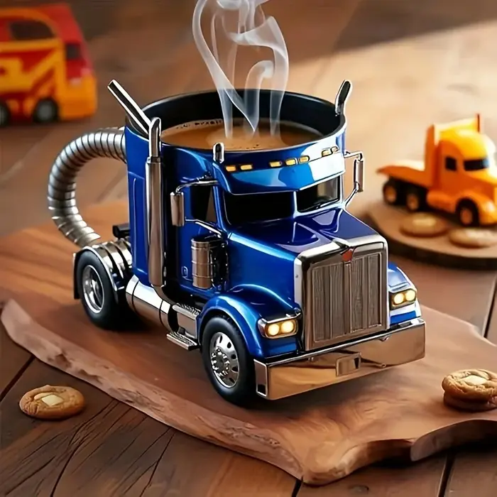 Tasse à café de camion faite à la main européenne