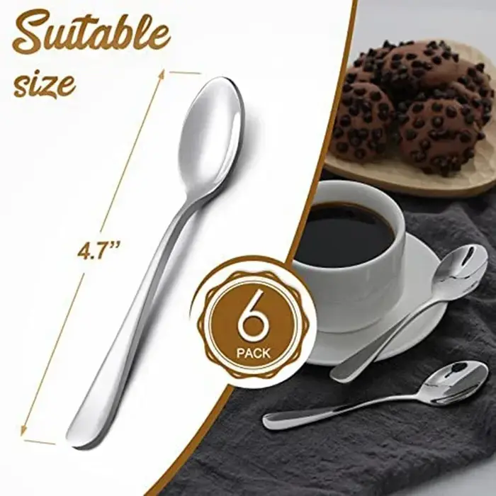 Mini cuillère à café en acier inoxydable