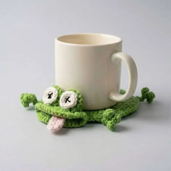 Sous-verre en crochet fait main