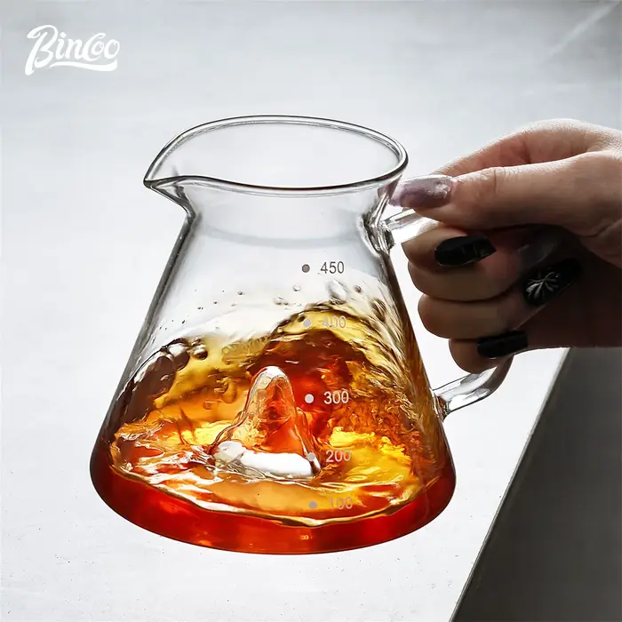 BINCOO 450ml verser sur café goutteur verre partage Pot entonnoir goutte
