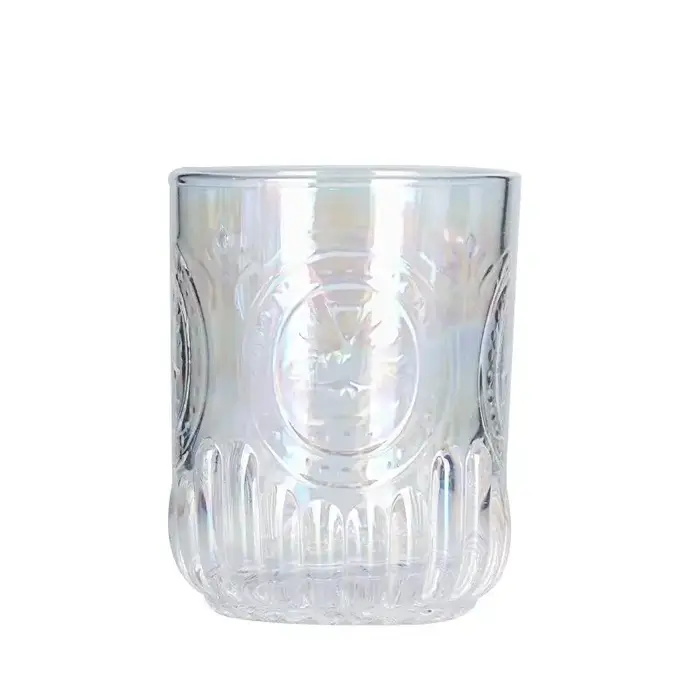 Ensemble bouilloire à eau froide en verre gaufré