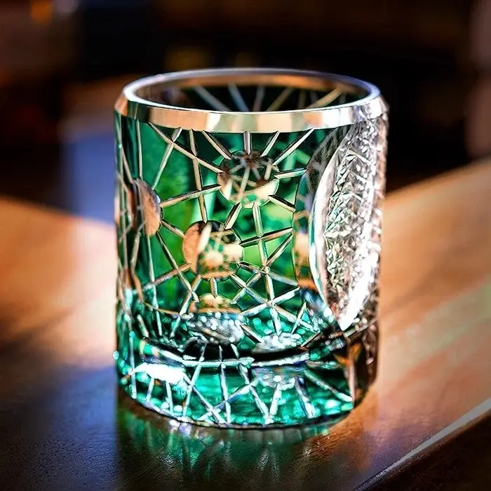 Verre à whisky de luxe Starlight Star Shine Japan Edo Kiriko