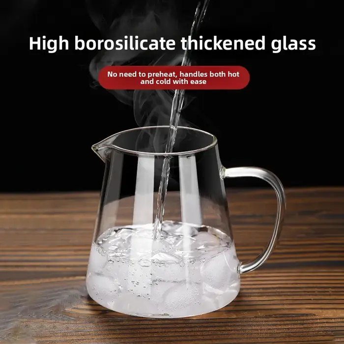 Théière en verre borosilicate résistant à la chaleur