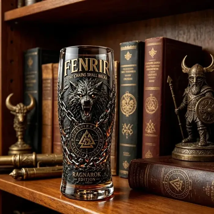 Verre à bière Fenrir Wolf Viking