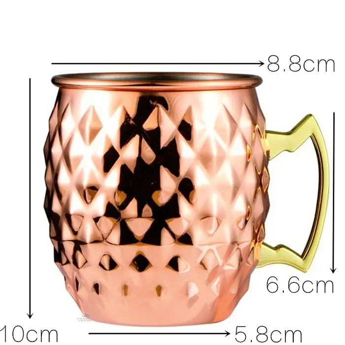 4 pièces 550ml Net moscou Mule cuivre tasses métal tasse