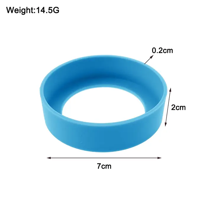 Joint de tasse d'eau en Silicone de 7CM, 1 pièce, manchon Anti-usure et anti-rayures, isolation du f