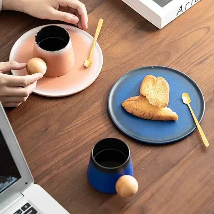 Tasse à Café Macarone en Céramique avec pio