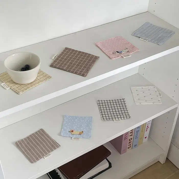 Dessous de verre en coton fait à la main de Style coréen