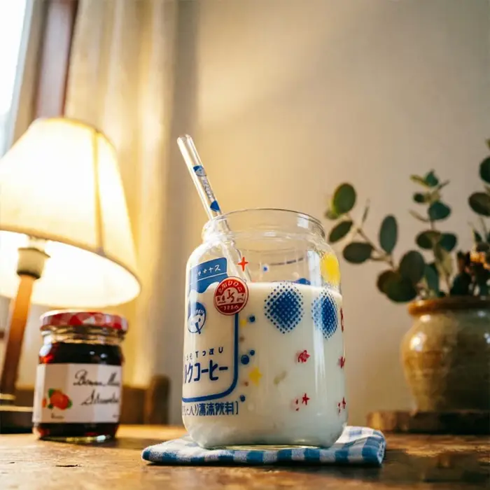 Tasse en verre mignonne