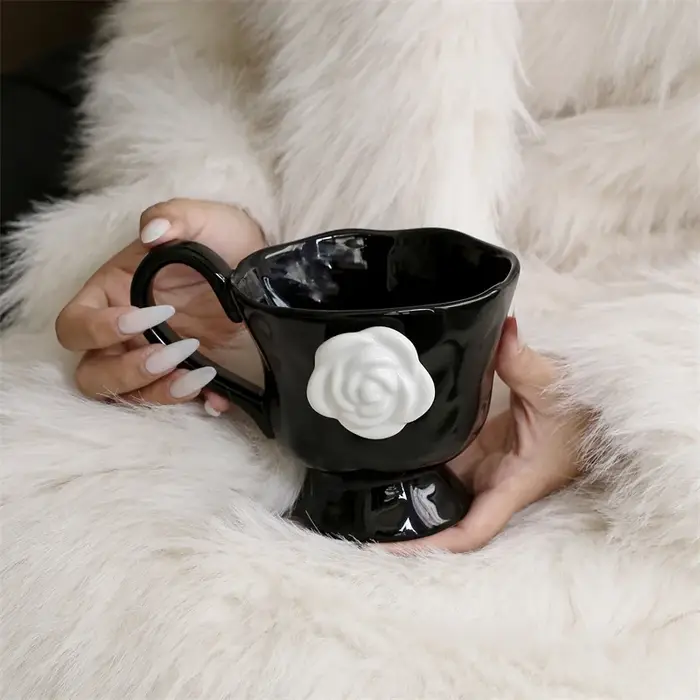 Tasse à lait créative pour petit déjeuner, tasse en céramique, tasse à café de bureau, tasses rétro