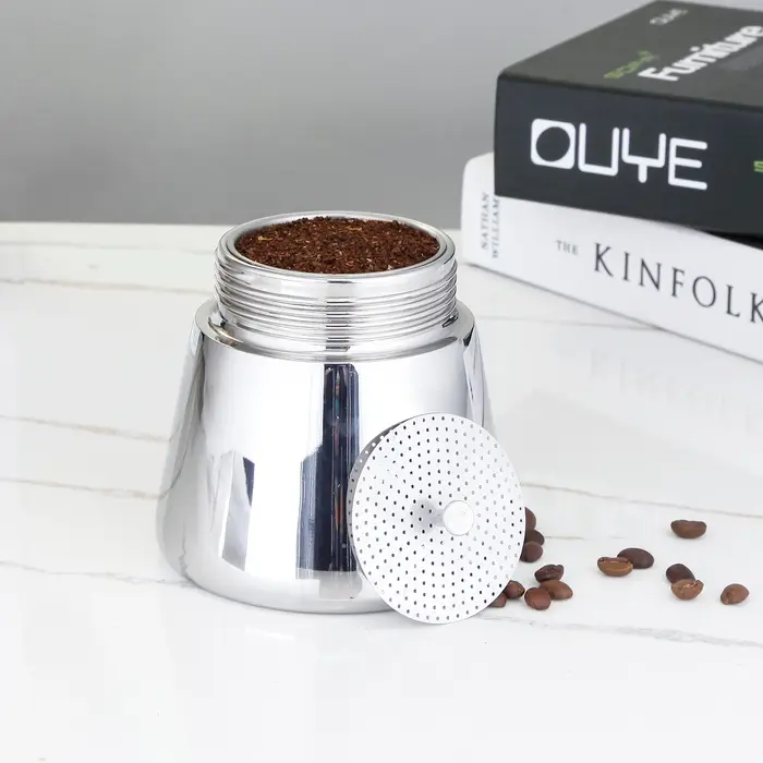 Filtre d'entonnoir à café en acier inoxydable Easyworkz avec réducteur