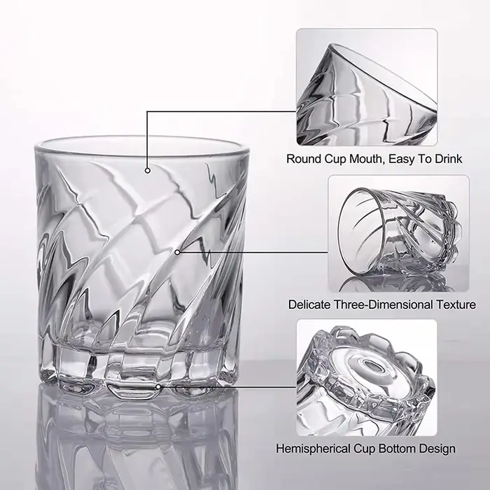 Verre à whisky rotatif