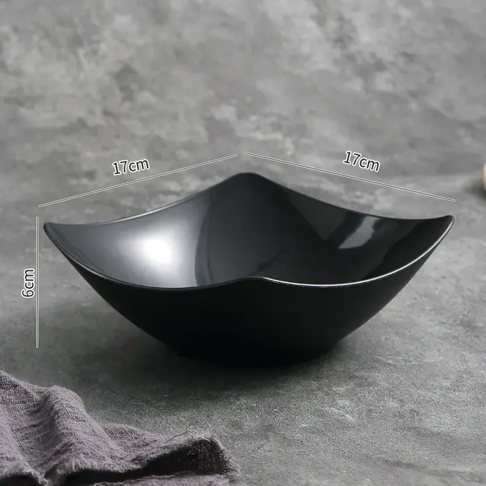 Ensemble de bols à salade 4 pièces, plat à salade occidentale, bols en plastique durables, conteneur