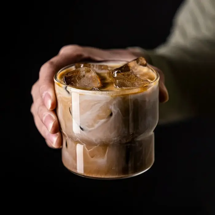 Tasse ronde en verre Transparent