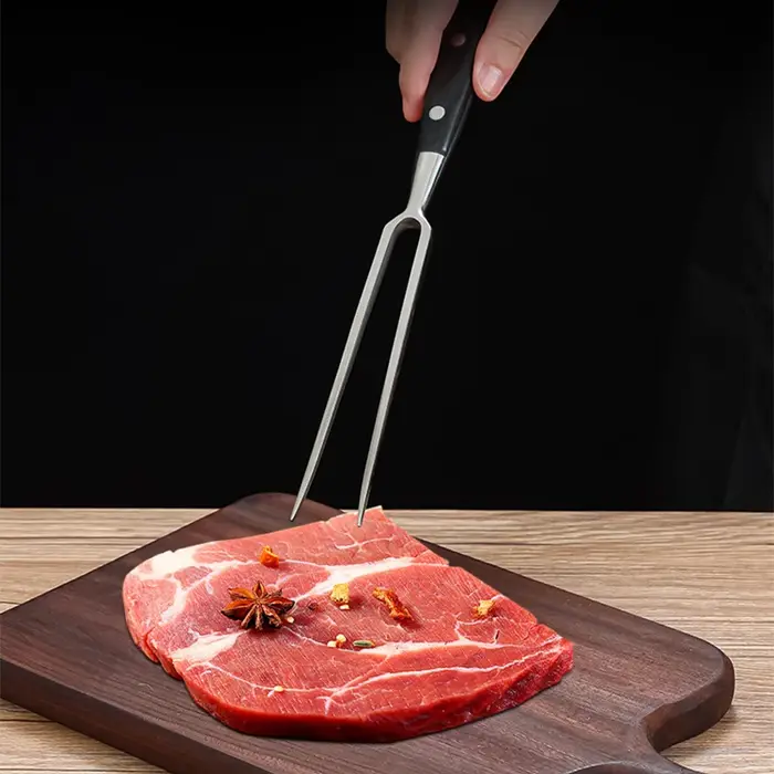Fourchette de Barbecue outils de gril de boeuf accessoires de Barbecue en acier inoxydable Portable 