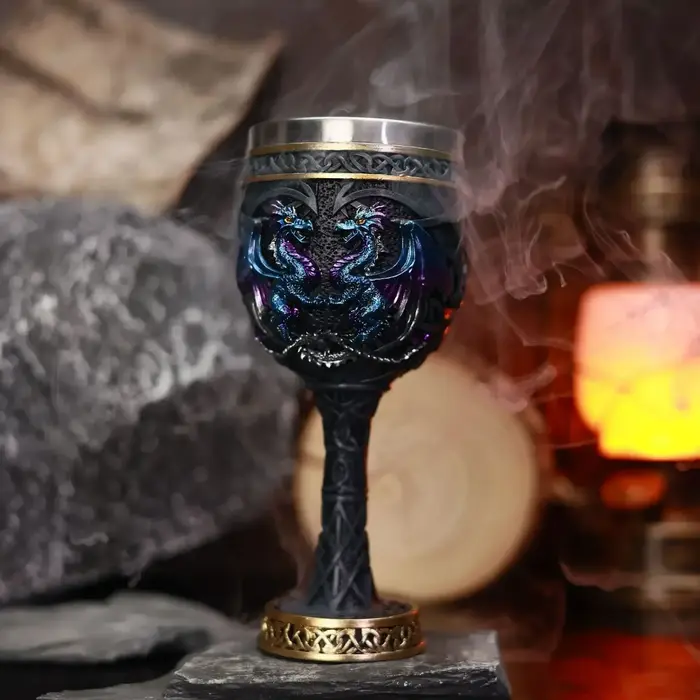 Verre à vin en acier inoxydable en résine gaufrée 3D