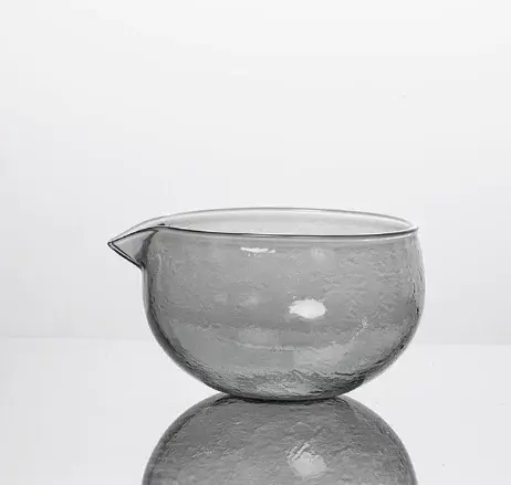 Ensemble de thé matcha japonais en verre martelé de 500 ml avec bec verseur et bol à thé