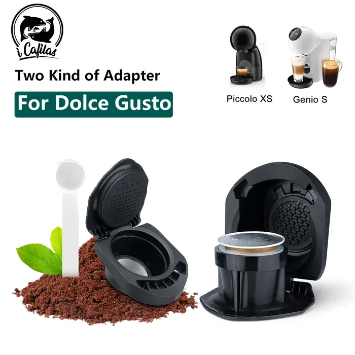 Icafilas-Adaptateur réutilisable pour Dolce Gusto, Capsule de café, Capsule de café expresso, Holdervip, Maker Piccolo XS