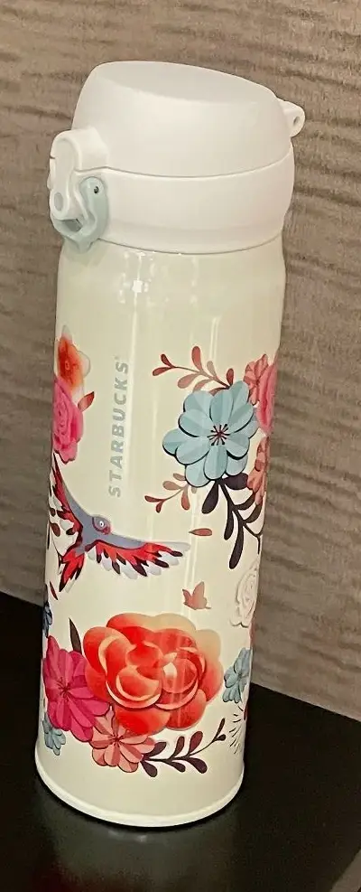 Tasse isotherme Starbucks Blooming Flowers, bouteille d'eau portable en acier inoxydable, anti-fuite