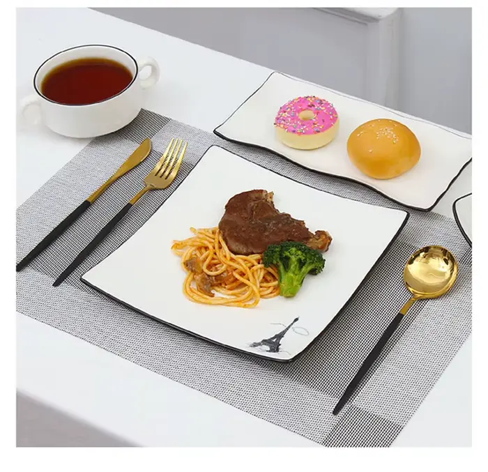 Ensemble de napperons lavables en PVC pour table à manger