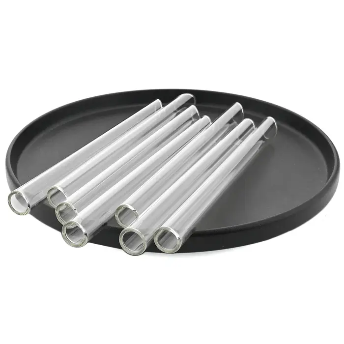Pailles en verre borosilicaté réutilisables