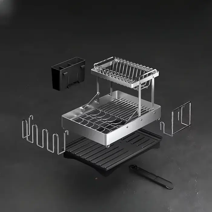 Égouttoir à vaisselle en acier inoxydable