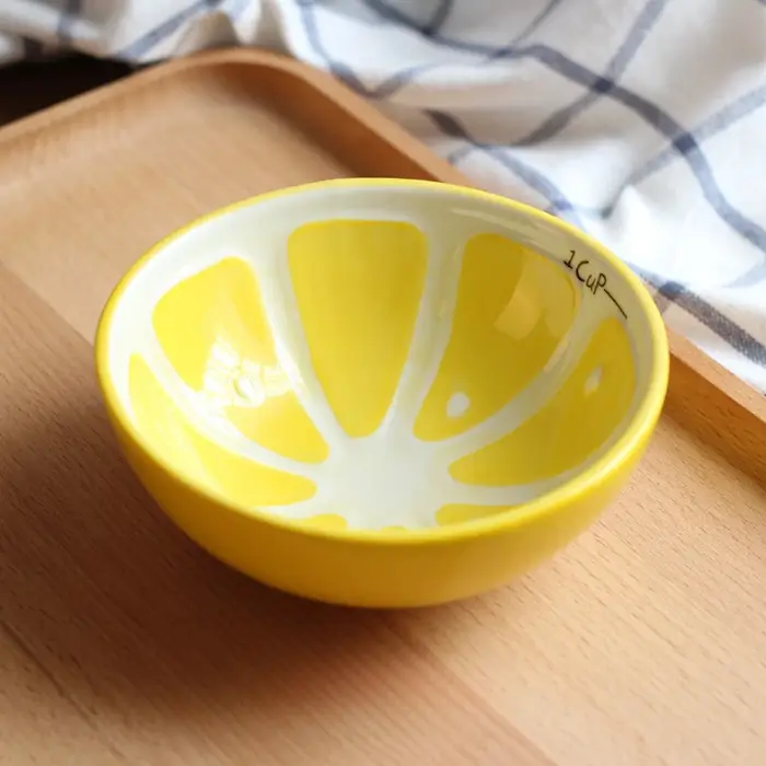 Bol à salade en céramique créatif en forme de Fruit