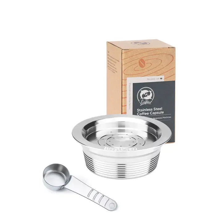 ICafilas-Capsules de café rechargeables en acier inoxydable, pour Lavaza a modo mio poet, panier fil