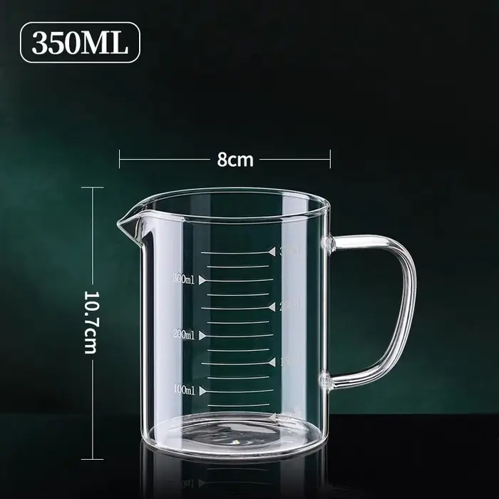 Tasse à mesurer en verre avec poignée