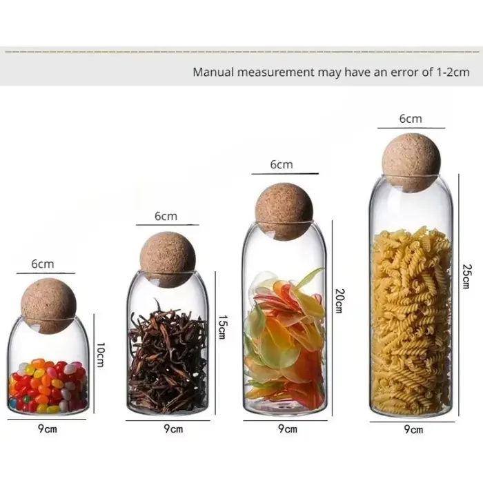 Pot de rangement en verre
