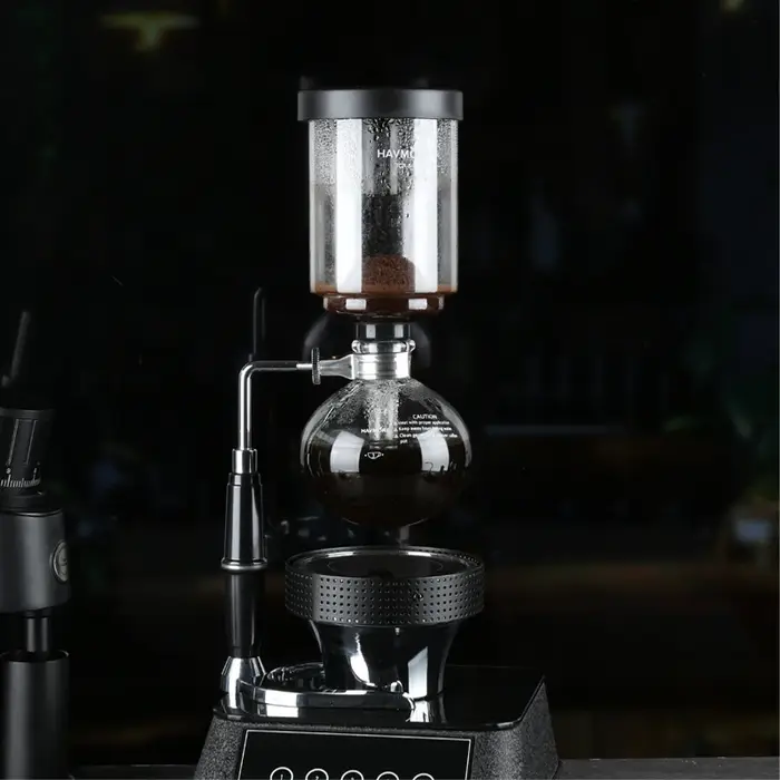Cafetière à Siphon en verre, 5 tasses, brûleur d'alcool, Siphon de table