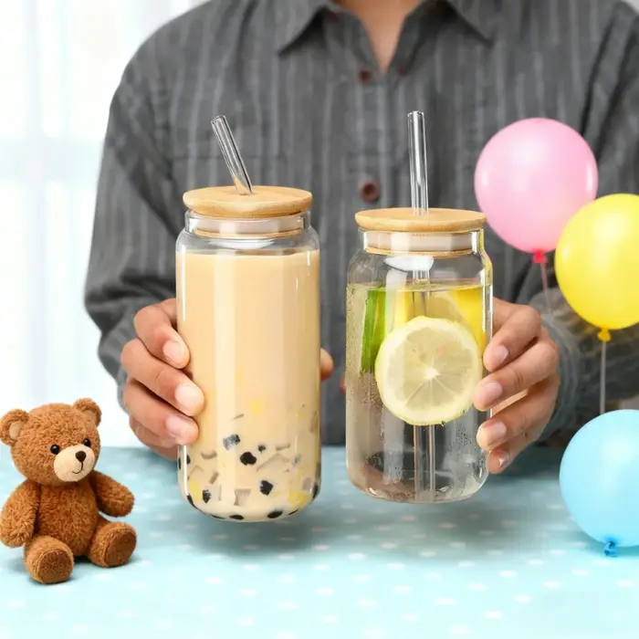 Tasse en verre Transparent de 450ml/550ml
