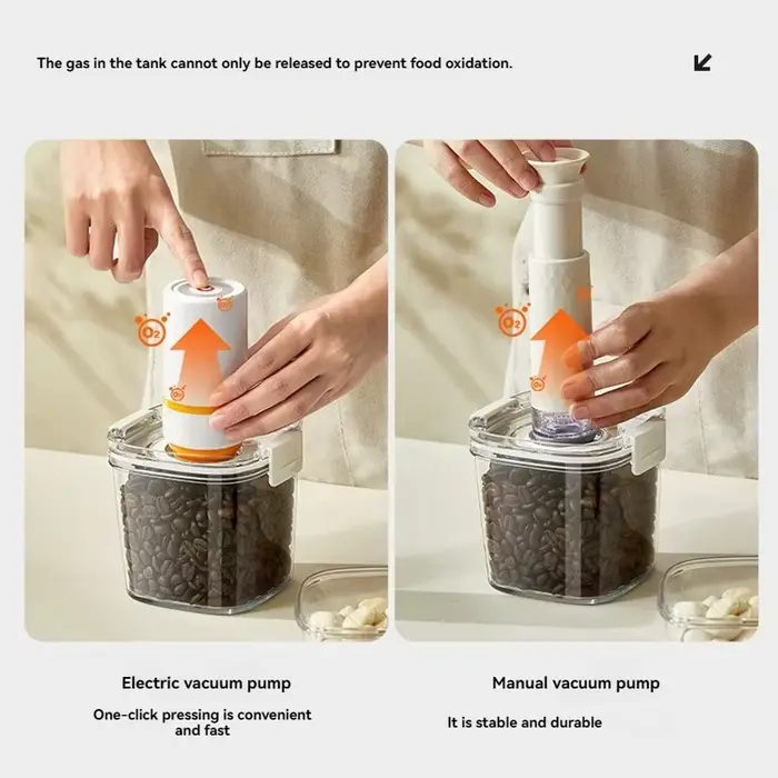 Récipient scellé sous vide pour grains de café électriques