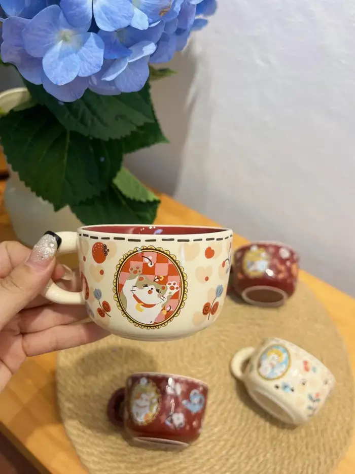 Tasse à café en céramique pour chat