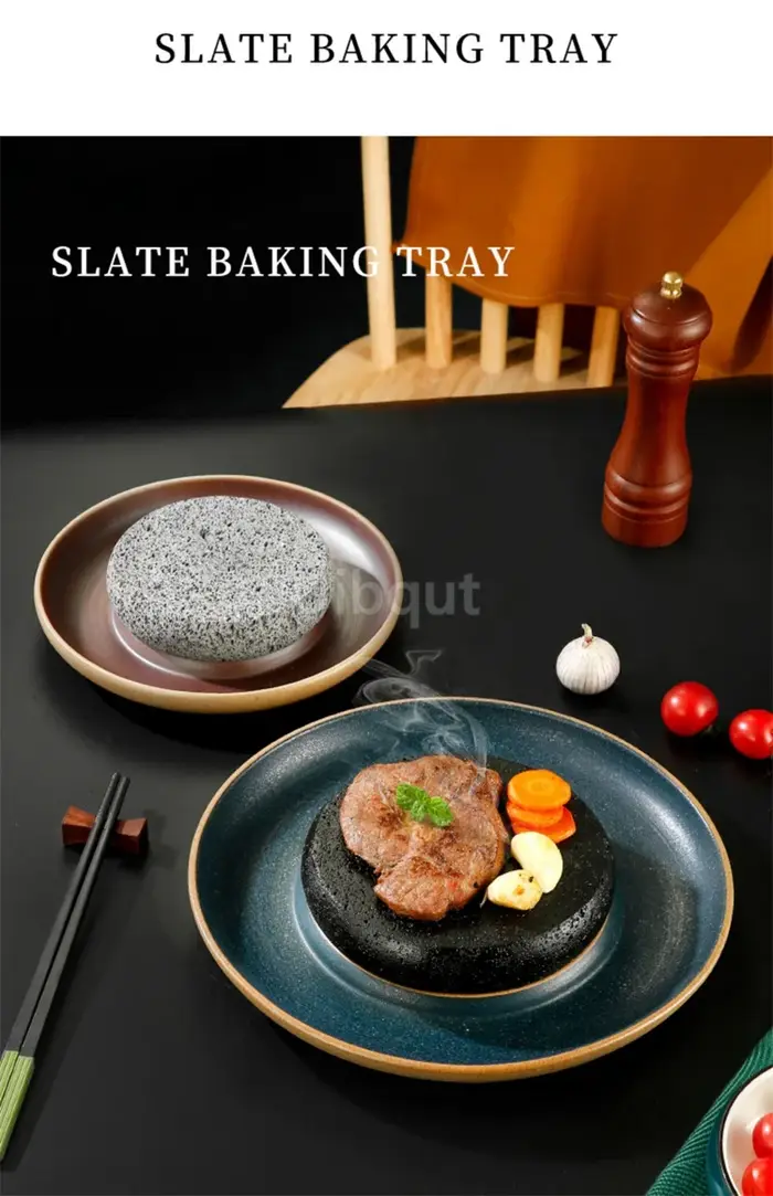 Assiette à steak en céramique créative