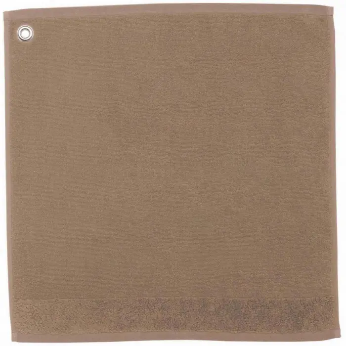 Essuie-mains oeillet Curl Tabac 50 x 50