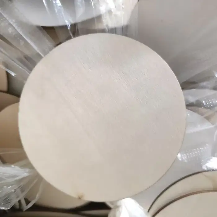 Ensemble de 8 dessous-de-verre en bois à thème floral