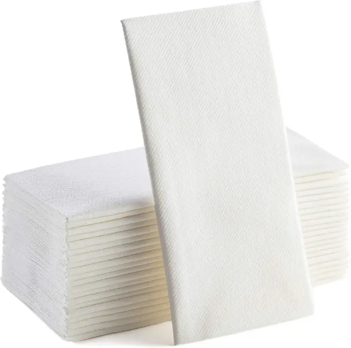Serviettes en papier à sensation de lin longue