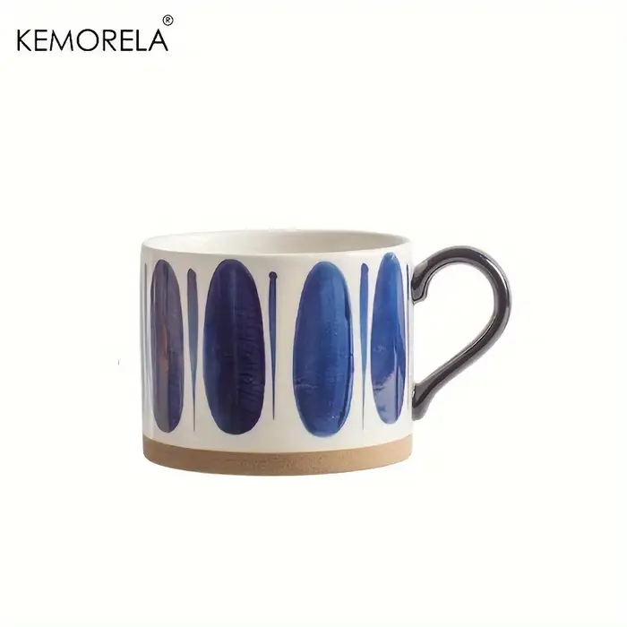 KEMORELA 1 pièces 450ML tasse en céramique nordique café tasse à lait avec poignée rétro grande capa