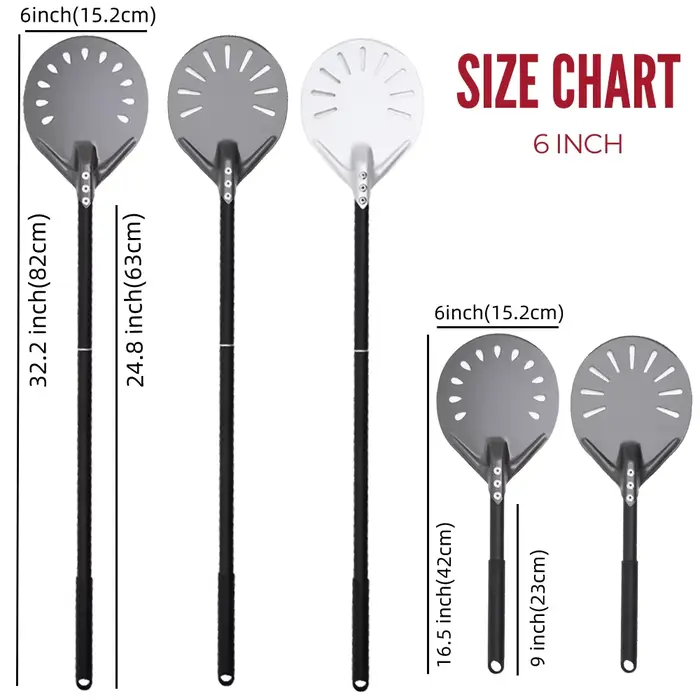 6 & 12 13 14 pouces aluminium Pizza Peel pain palette four à Pizza tournant Peel dur anodisé Pizza c