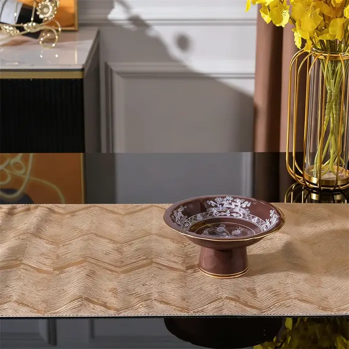 Assiette à fruits en céramique de la série orientale