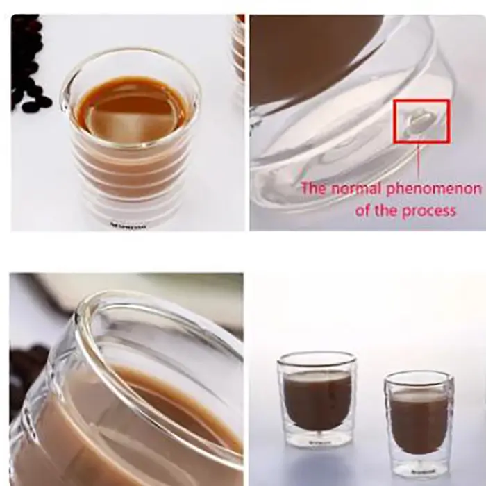 Nespresso tasse à café résistant à la chaleur Double paroi thé verre